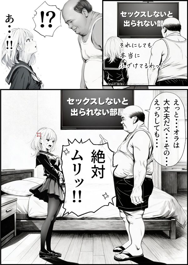 セックスしないと出られない部屋に親友のパパと閉じ込められたんですけど〜！？ 画像2